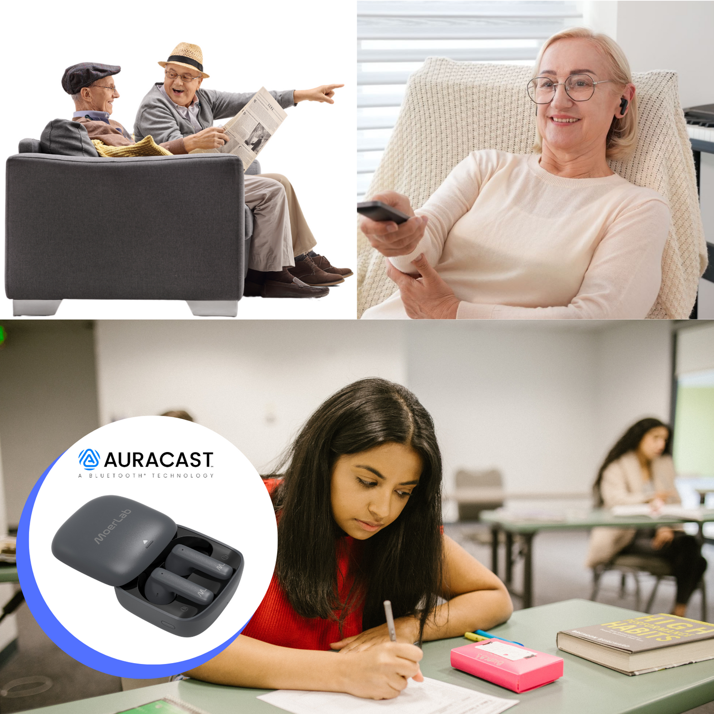 hearClear™Auracast™無線耳機