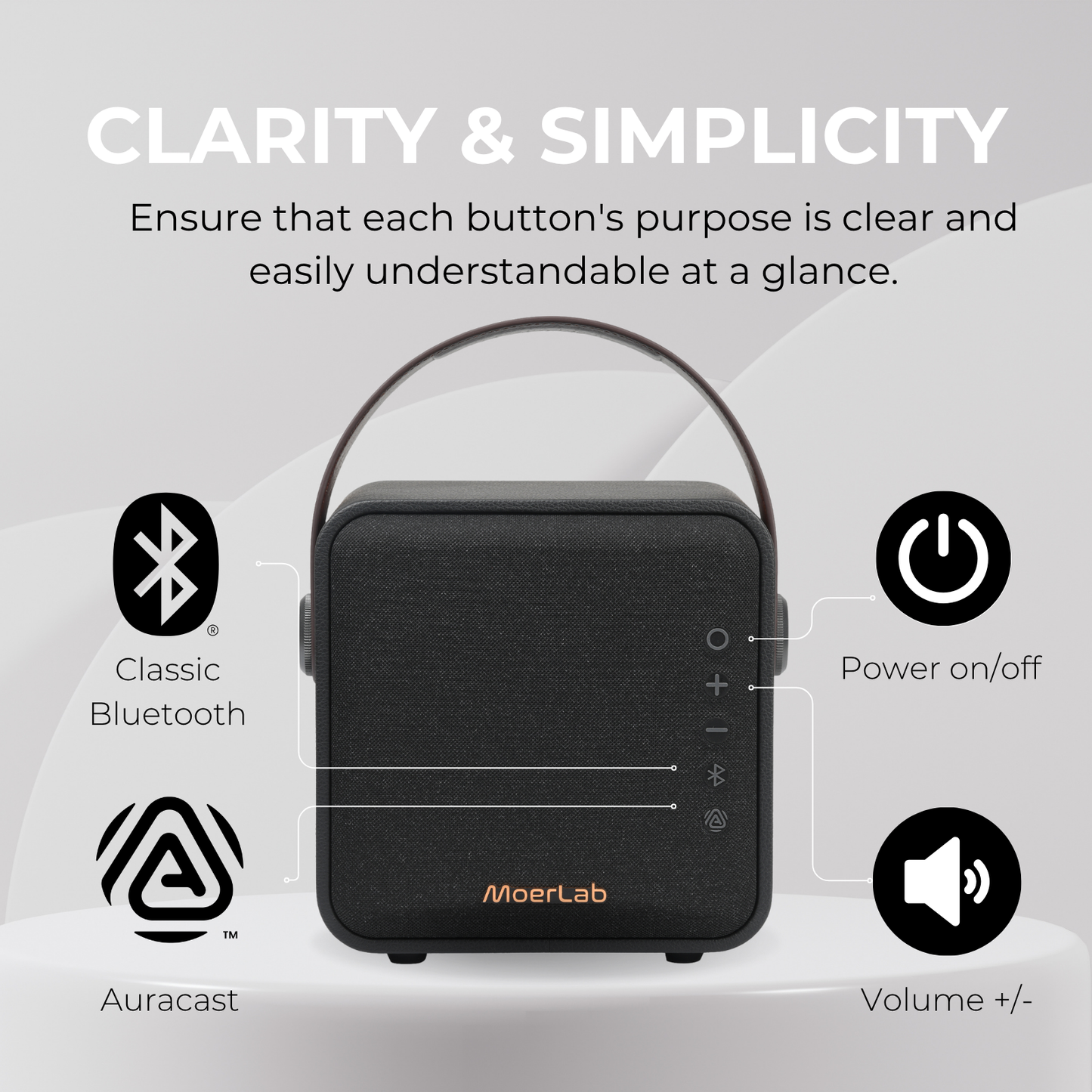 Overture™Auracast™無線音箱 (專案搭贈MoerLink Auracast 發射器1組)
