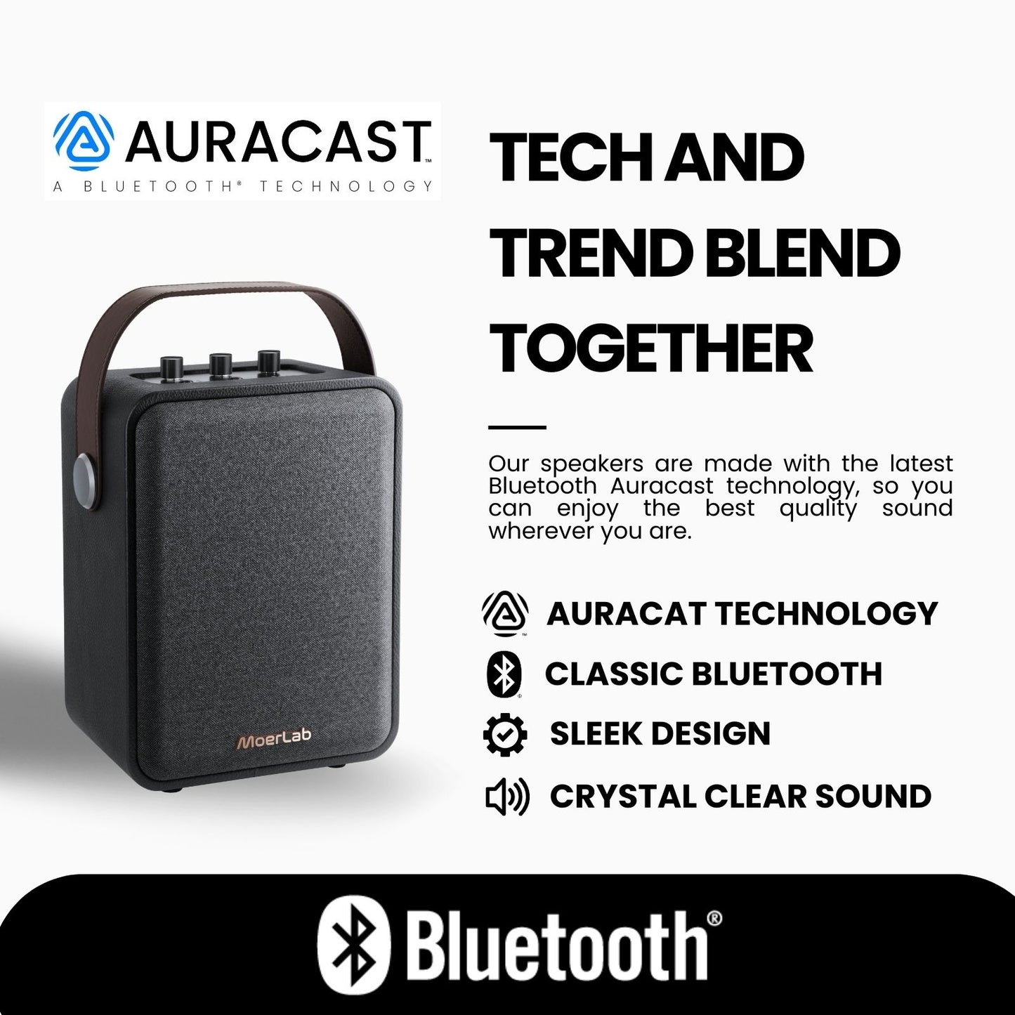 The Show™Auracast™無線音箱 (專案搭贈MoerLink Auracast 發射器1組)