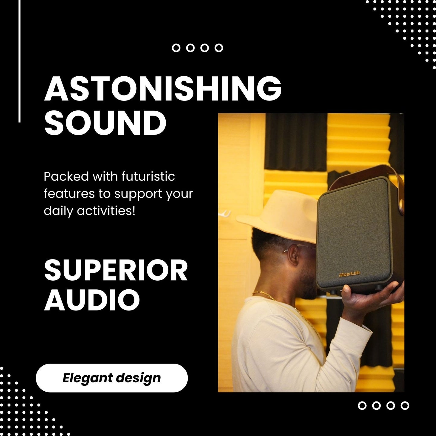 The Show™Auracast™無線音箱 (專案搭贈MoerLink Auracast 發射器1組)