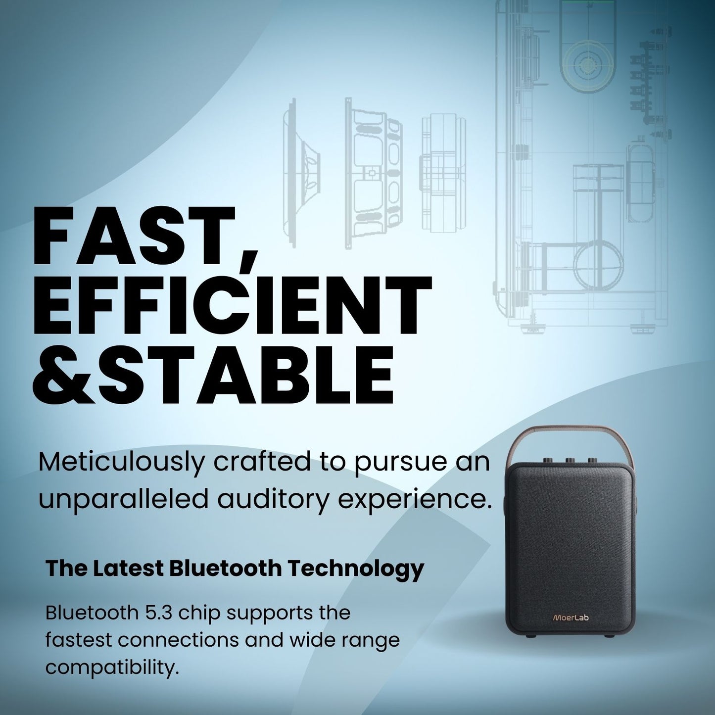The Show™Auracast™無線音箱 (專案搭贈MoerLink Auracast 發射器1組)