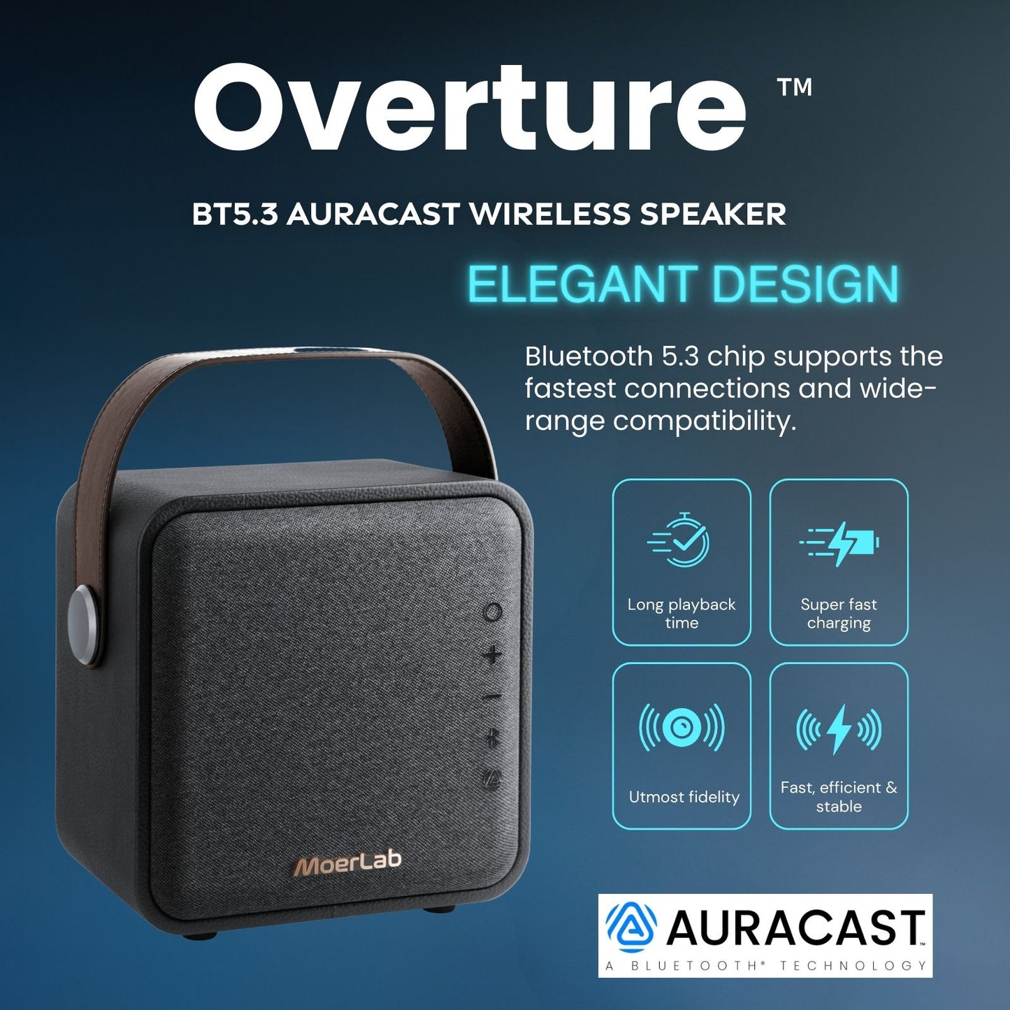 Overture™ BT5.3 Auracast 無線音箱