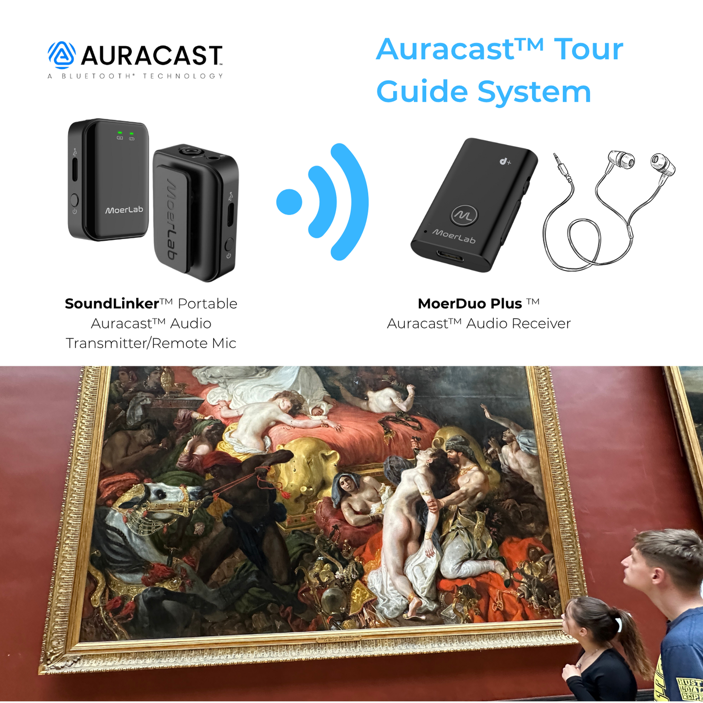 MoerDuo Plus™Auracast™廣播音訊接收器