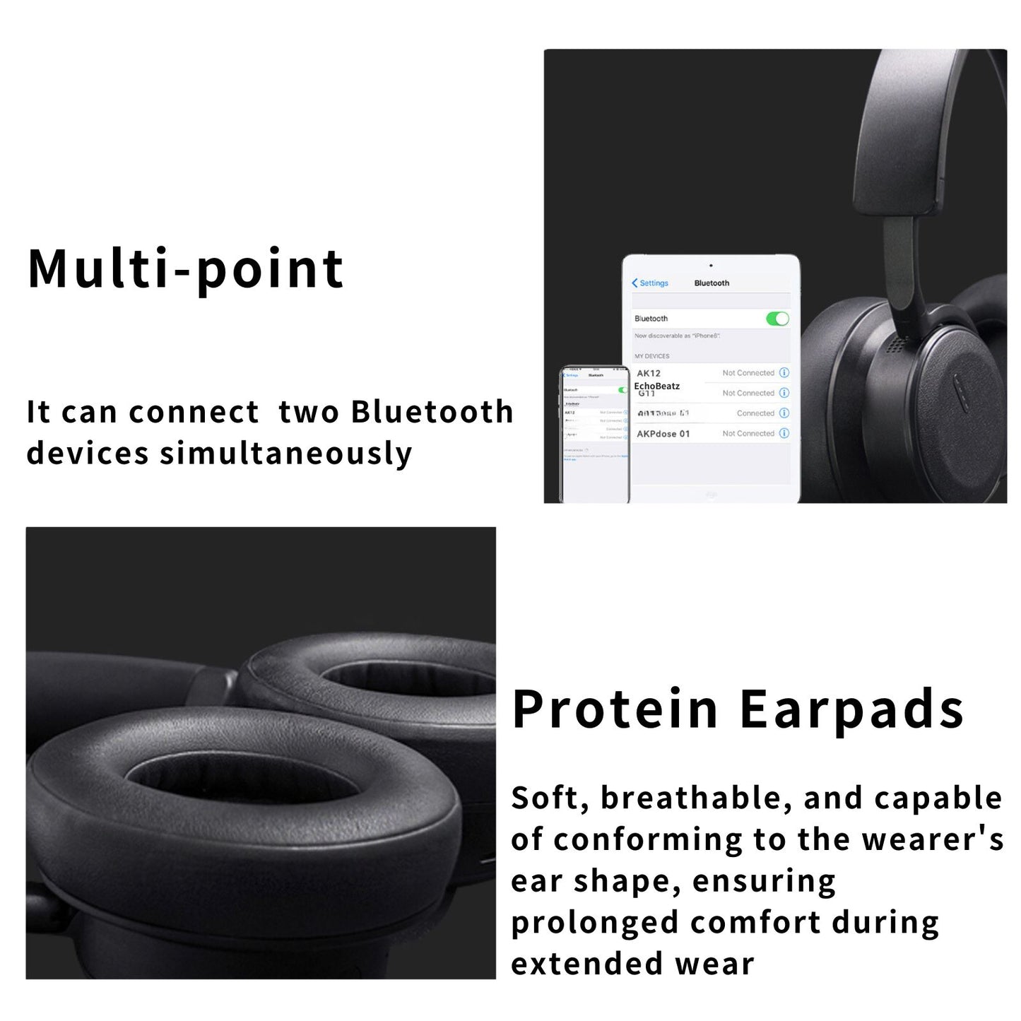EchoBeatz™ 主動降噪Auracast™ 無線耳機 (配發射器)